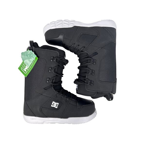 DC Phase Snowboard Boots Mens 8 EU 40.5 Black White Lace Up NEW main image 5